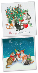 NEW 2025 Hillside 'Moggie Mischief' Christmas Cards