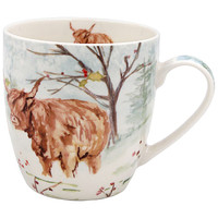 Highland Cow Breakfast Mug