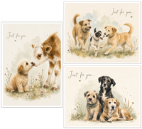 Doggy Days Greetings Cards