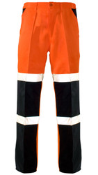 Supertouch Hi-Vis PPE Orange Work Trousers