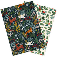Hillside Woodland Christmas Gift Wrap and Tags
