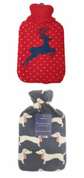  Reindeer Hot Water Bottle with Cover