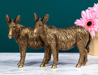 Bronzed Donkeys Ornament