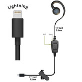 CURL 1-Wire PTT Earpiece (Lightning iOS)