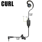 CURL. 1-Wire PTT Earpiece.