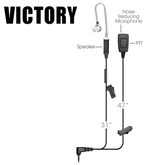 VICTORY.  2-Wire PTT Earpiece.
