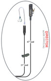 Director Noise Canceling 2-Wire Surveillance Earpiece