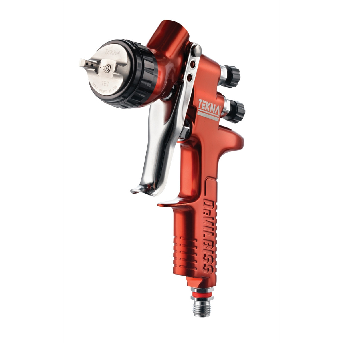 Tekna® Copper Gravity Feed Spray Gun with 1.2 and 1.3 Needle (TEK703675)