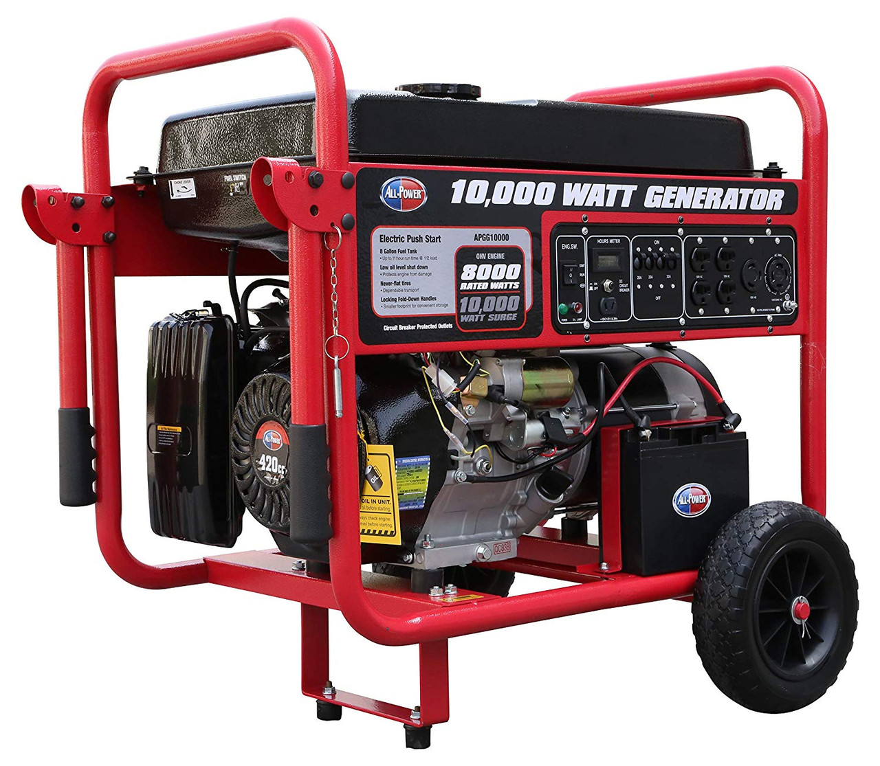 All Power America APGG10000, 10000W Watt Generator with Electric Start