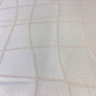 Lattice Wave Champagne Tablecloth, 54 x 120" , Cotton rich