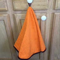 Round Terry Kitchen Towel 27.6" (70cm), Orange