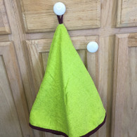 Round Terry Kitchen Towel 27.6" (70cm), Green