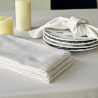 Natte White Tablecloth 63"X63"