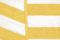 Cabana Yellow/White 3x3" Stripe Pool Towel, 30 x 60" 480GSM