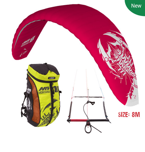 HQ Montana IX Snow kiting Package. Ready to fly.