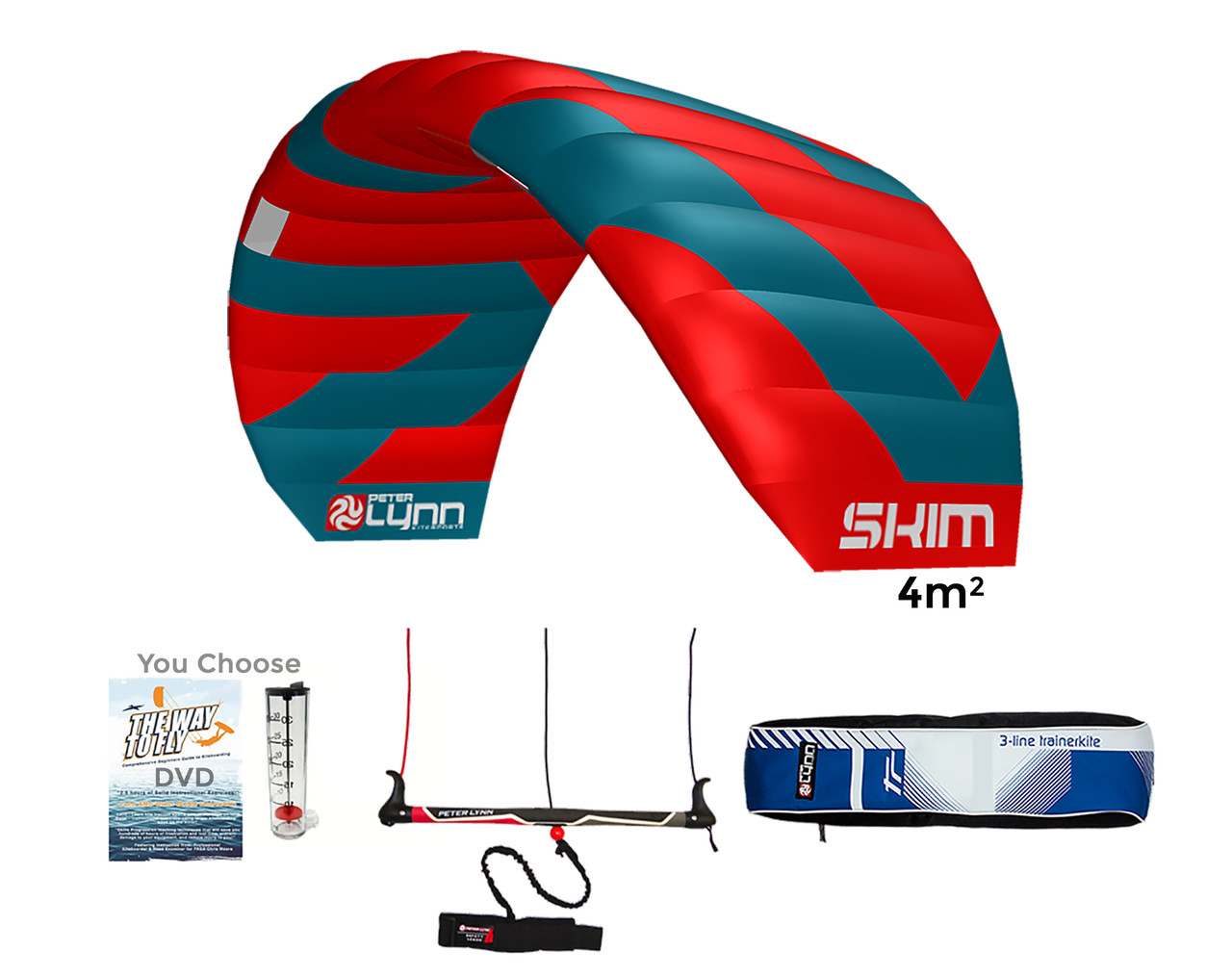 Kiteboarding Trainer Kite With Simple & Easy Water Relaunch