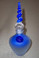 Art Glass Frosted Blue Perfume Bottle by Twin Studio