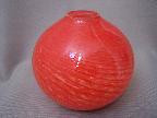 SG005 - Feather Round Orange Vase