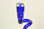 Art Glass Curved Blue Taper With Bits - set of 2 by Berni Enterprises