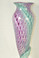 Art Glass Spiral Footed Tall Vase by Berni Enterprises