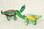 Art Glass Sea Turtle Red Green Figurine by Berni Enterprises