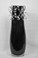 Art Glass Huge Hand Blown Black Vase Fused Glass Romania by Ion Tamaian