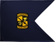 ROTC Guidon Blue Background Framed 24x31 (Regulation)
