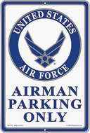 U.S. Air Force Airman Only Parking Sign