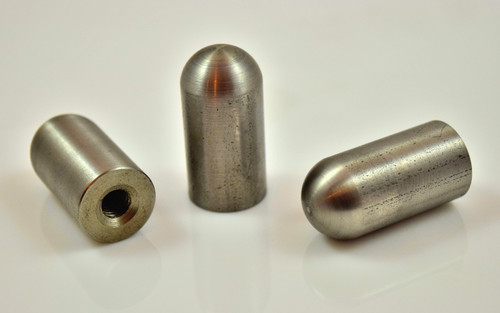 stainless threaded bullet weld on mounting bung 1/4" 5/16" 3/8"