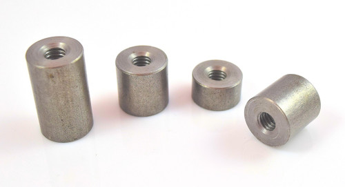 5/16" x 18 threaded mild steel weld on bung weld nut