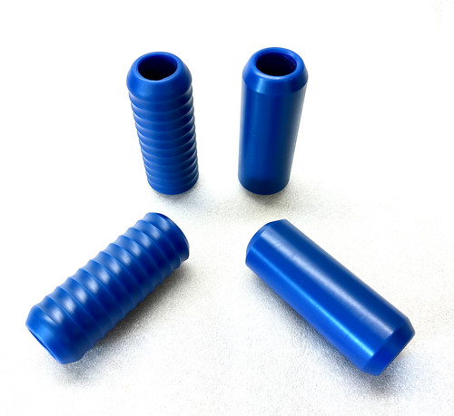 Dark Royal Blue Replacement crashbar frame slider end with grip passenger peg shock slider , frame slider crash bar dyna sportster fxr harley davidson hd