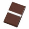  Aluminum / Stainless Steel & Faux Leather Cigarette Case Brown