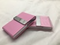 Light Pink Stainless Steel PU Leather Cigarette/Credit Card Case