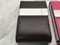 Cigarette/Credit Card Case - BROWN Stainless Steel PU Leather (8122)