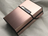  Copper  Plastic / Brushed Aluminum Flip Top Box Cigarette Case