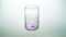 Violet handcrafted drinking glasses made from recycled glass