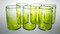 Bristol green  handcrafted drinking glasses made from recycled glass