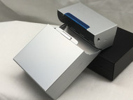 Silver Aluminum Flip Top Box Cigarette Case 