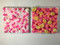 "Sunset" Silk Flowers in Gloss White Frame  pictured with Bright Pink in Rose Gold Glitter Frame
