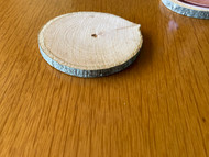 Single Natural Walnut Wood Coaster 