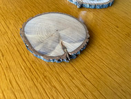 Natural Alder Wood Coaster - single coaster