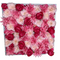 "Big Pink" Silk flowers in Glittery Silver Frame 24"x24"