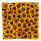 Original Artwork - "Sunflower 17" Silk flowers in Sparkling Brown Frame 24"x24"