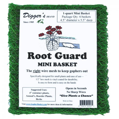 Mini RootGuard Heavy Duty Gopher Wire Baskets (B006)