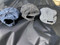 AMERICA Est 1776 USA Flag Worn Denim looking Ball Cap - Grey - Black - Blue