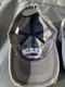 AMERICA Est 1776 USA Flag Worn Denim looking Ball Cap - Grey