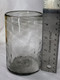 Smoke colored - hand blown drinking glass tumbler - size large