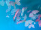 The blue sky and butterfly swirls make for a beautiful and unique addition to any room. The piece measures 4' x 8.2' and is made of high-quality silk and plexiglass materials. 