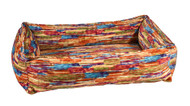 Bowsers MicroVelvet Urban Lounger Rectangle Nest Dog Bed  AURA - 4 SIZES