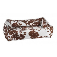  Bowsers MicroVelvet Urban Lounger Rectangle Nest Dog Bed  DURANGO - 4 SIZES